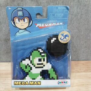 Mega Man Hyper Bomb Action Figure 30th Anniversary 8-Bit Pixel Jakks